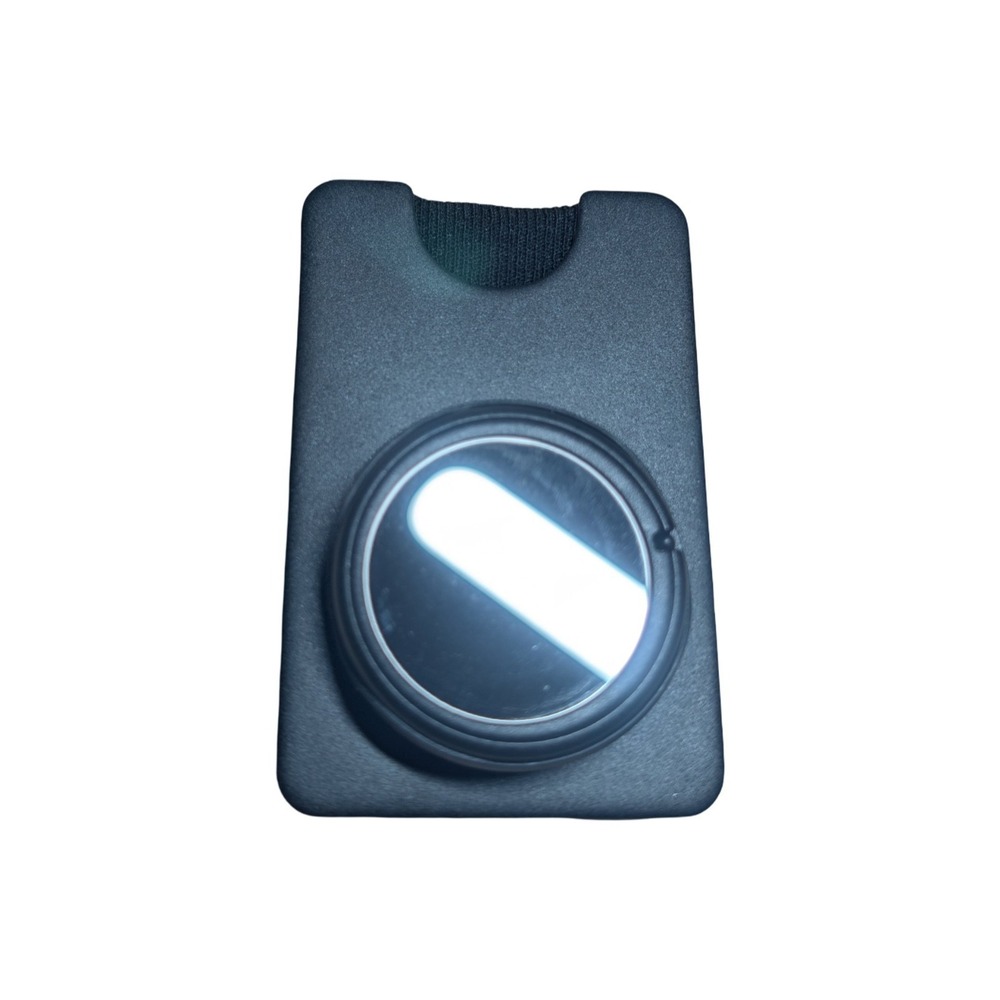 6-R PopSockets Magsafe Kick-out PopWallet Grip - Popmirror Top - Black Floral - Picture 2 of 6